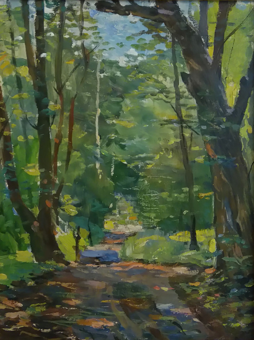 «Стежка у весняному парку». 2015. Полотно, олія